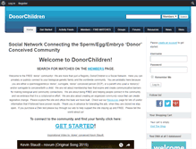 Tablet Screenshot of donorchildren.com